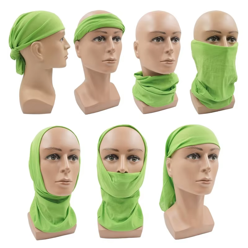 Bandana magique d'extérieur couleur néon solide, foulards de randonnée, bandeau en Polyester, couver