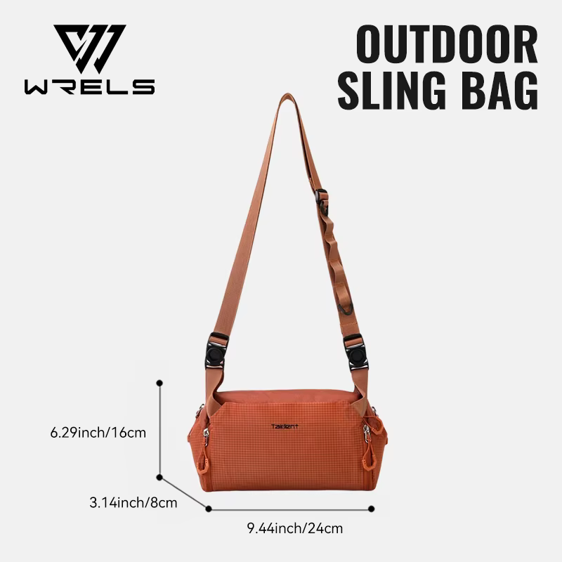 WRELS Sac de taille unisexe grande capacité pour le sport, sac à bandoulière étanche pour la randonn