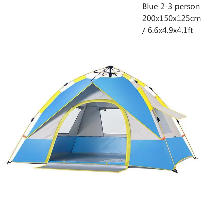 Tente de camping entièrement automatique, pare-soleil, auvent, abri, plage, facile à ouvrir, randonn