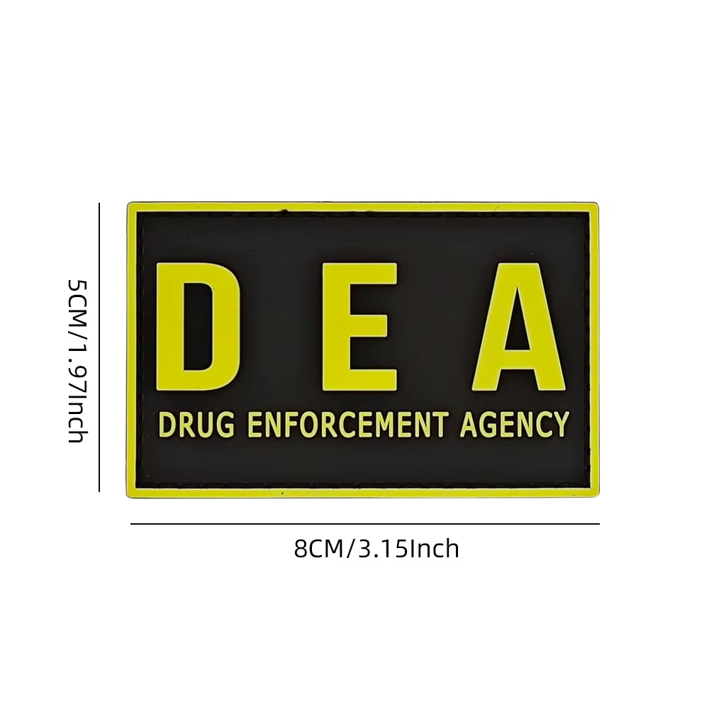 DEA – patchs tactiques imprimés, apprentissage des gouttes, agence, crochet et boucle, morale, sac à