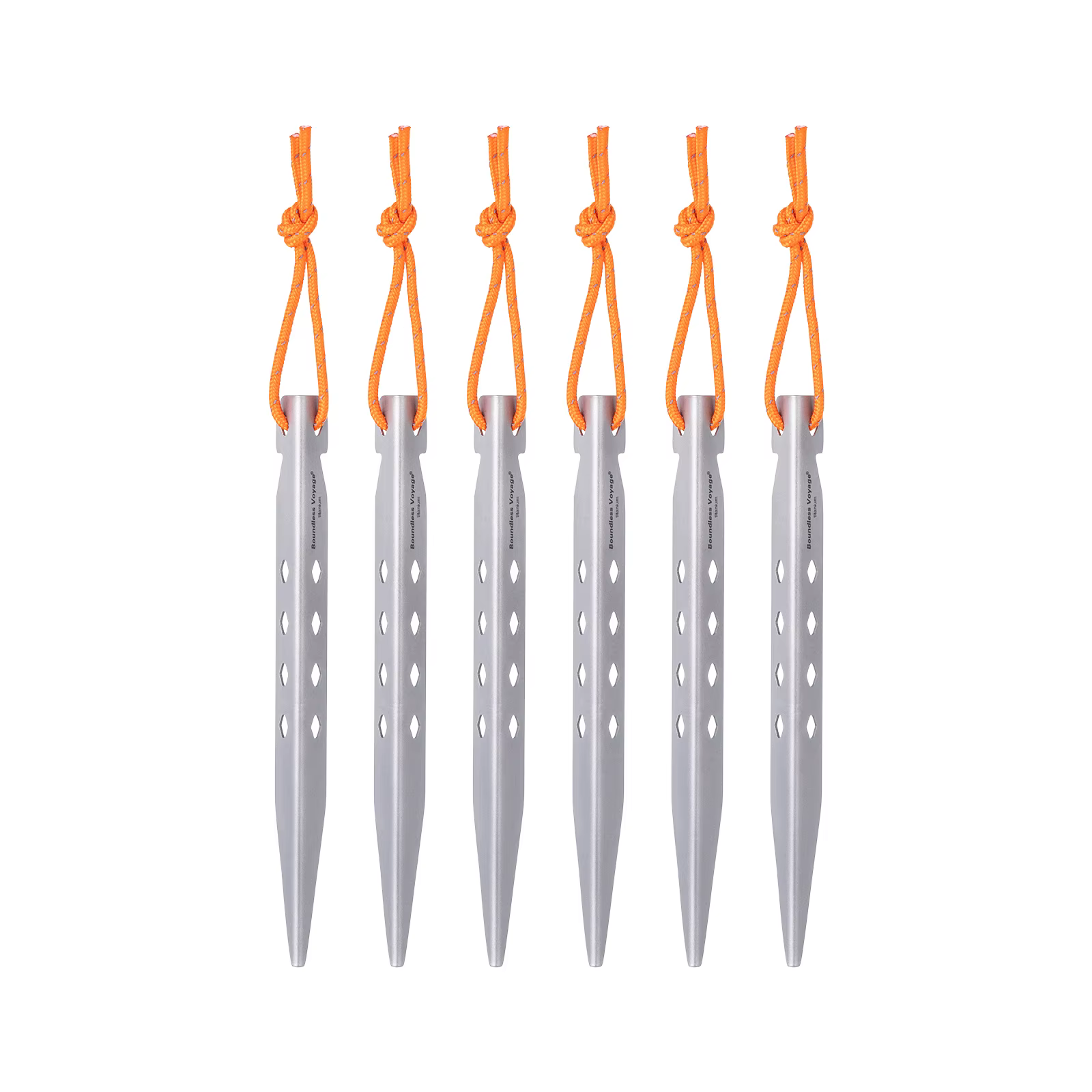 Boundless Voyage-Piquets de tente en titane ultralégers, accessoires de camping en plein air, Ti4007