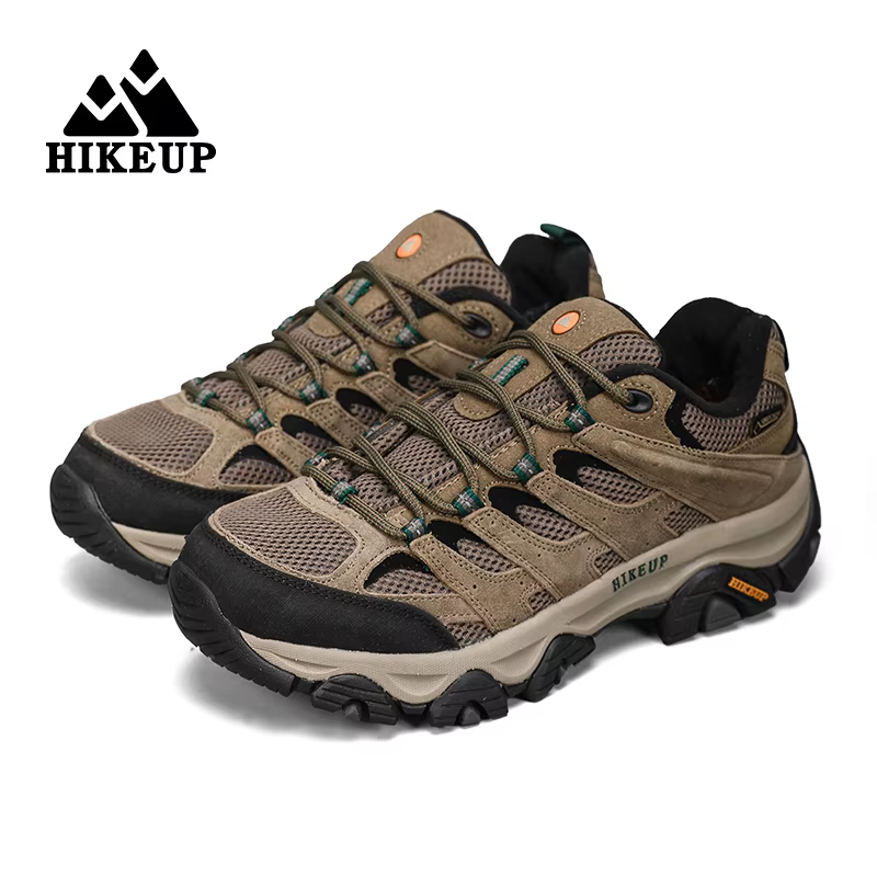 HIKEUP baskets pour hommes chaussures de randonnée en cuir bottes de Trekking femmes Camping chasse 