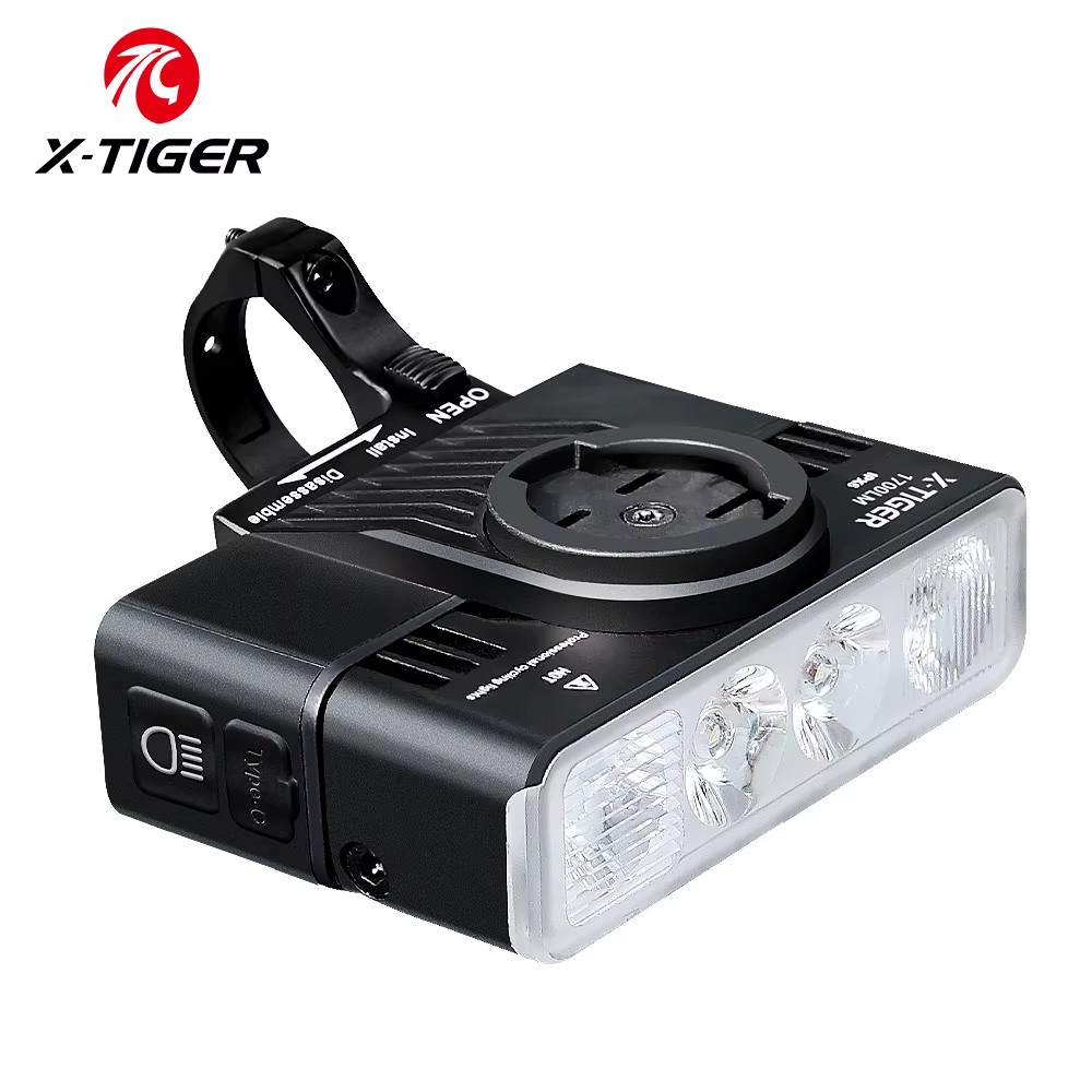 X-TIGER Vélo de route Sunshine TYPE-C développements port 5000 mAh IPX6 étanche Avec support de comp
