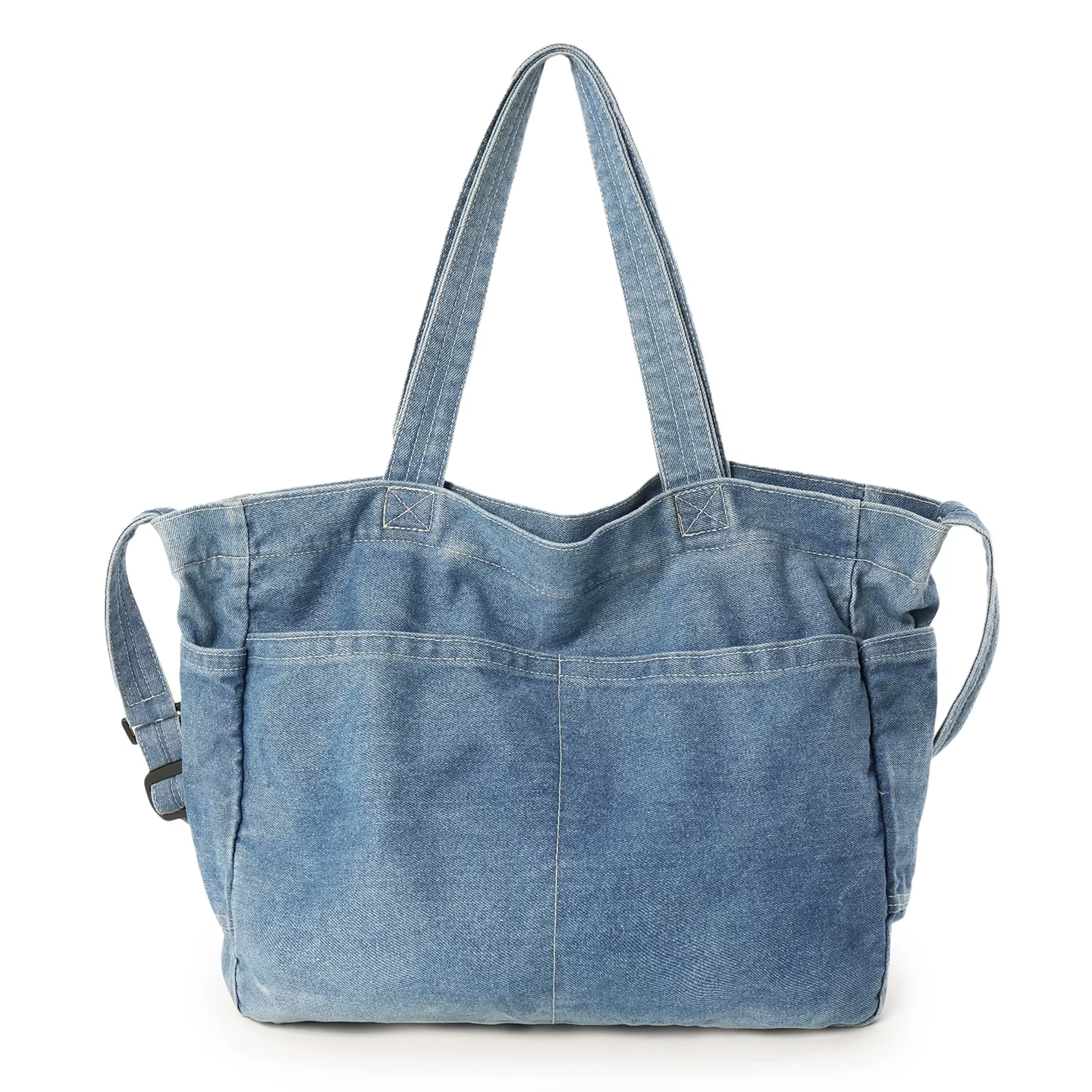 Sac à bandoulière en Denim Simple pour femmes, sac fourre-tout décontracté de grande capacité, sac à