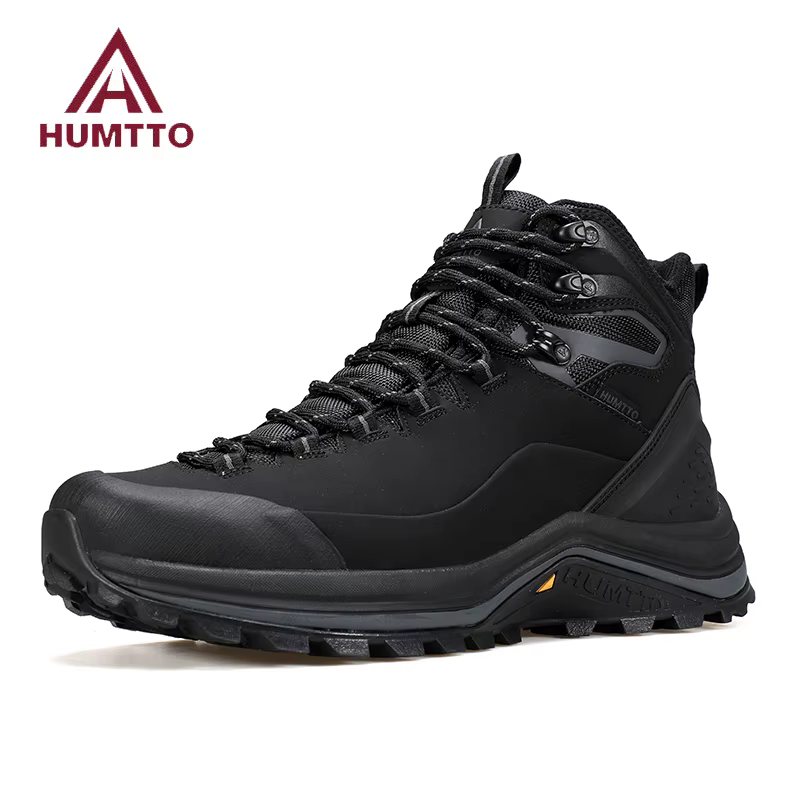 HUMTTO-Chaussures de randonnée respirantes en cuir véritable pour homme, baskets de sécurité, de tre