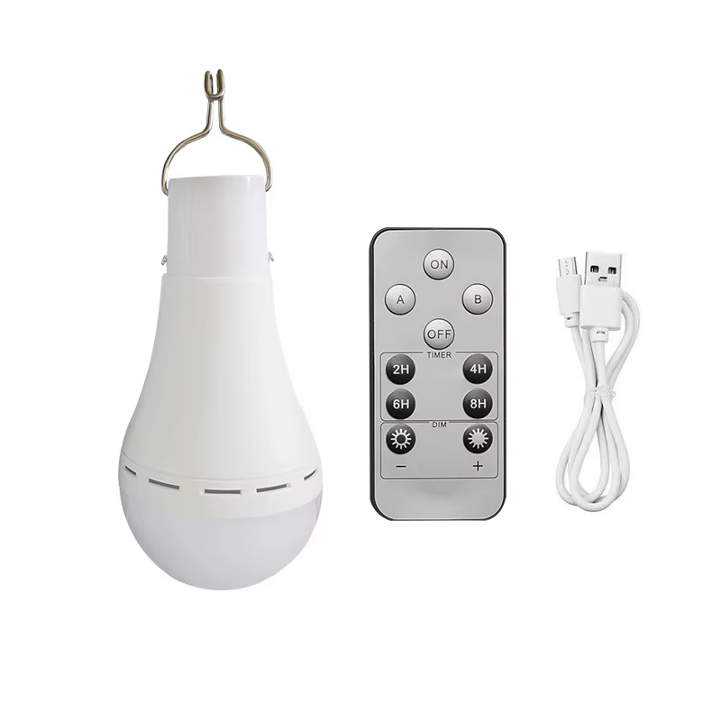 Lampe de secours solaire Rechargeable USB, lumière domestique extérieure, support de terrain de camp