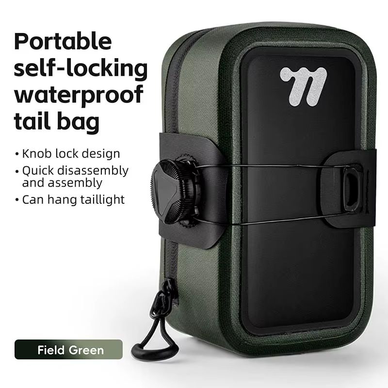 WEST BIKING-Sac de dégager de vélo 600D TPU sans couture et étanche, mini sacoche de dégager avec la