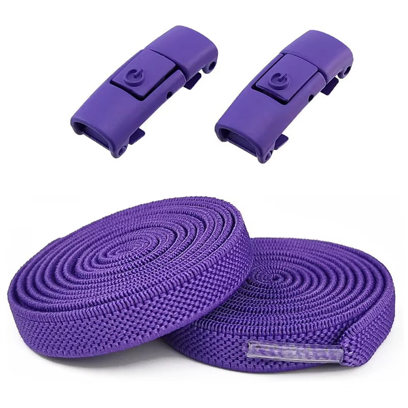 Nouveaux lacets élastiques sans nœuds, lacets de chaussures sans attache, lacets à verrouillage par 