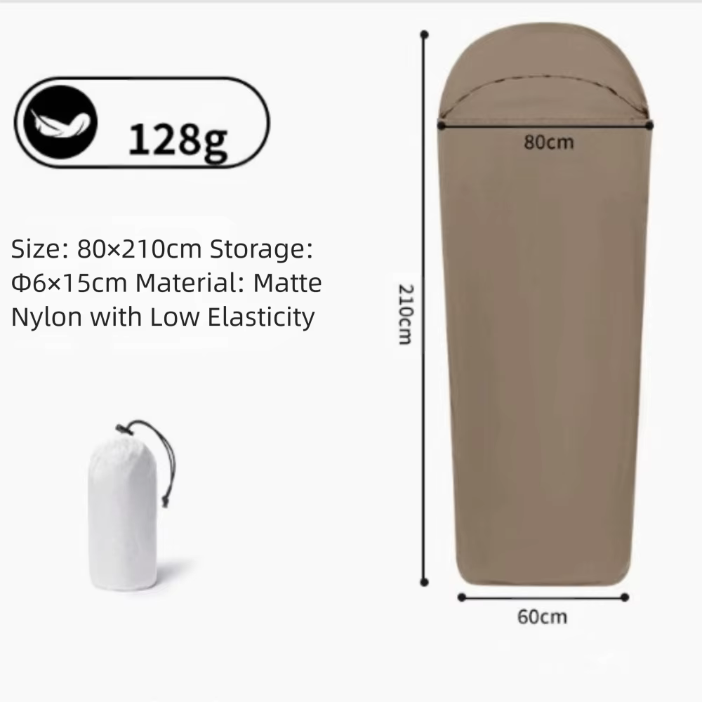 Sac de couchage ultraléger, doublure intérieure en Nylon, sacs de couchage chauds pour voyage unique