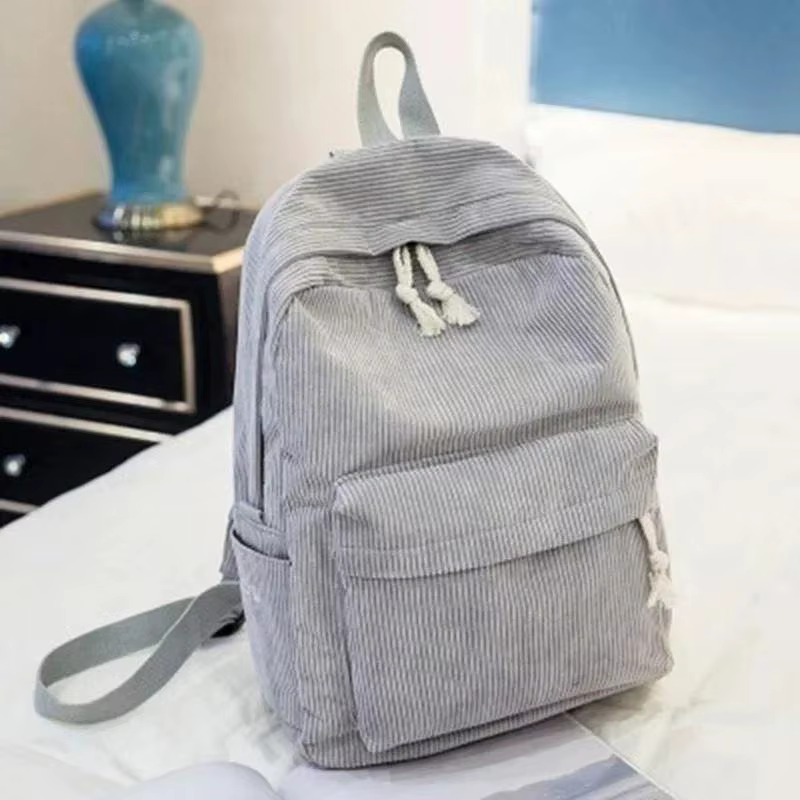 1 pc sac à dos rayé de grande capacité sac à dos étudiant de loisirs version coréenne sac à dos auto