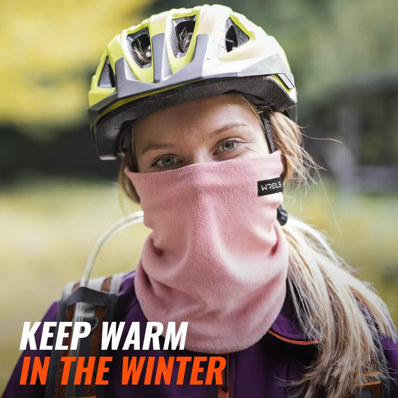 WRELS hiver cache-cou plus chaud polaire épais coupe-vent visage couverture polaire masque écharpe c