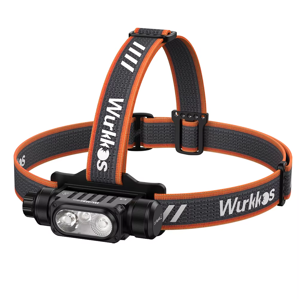 Lampe frontale Wurkkos HD16 2500 Lm avec modes de lumière rouge et blanche et capteur alimenté par u