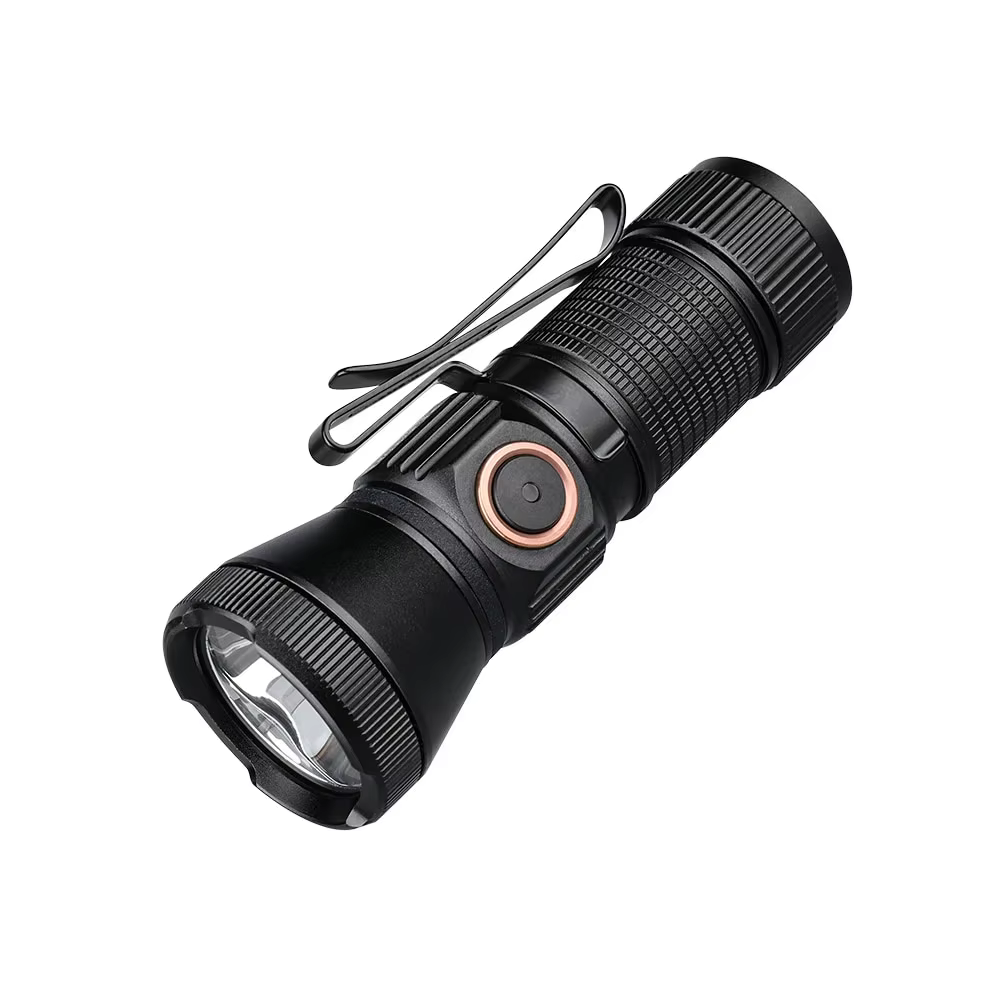 Olla Fire-Lampe de Poche EDC Rechargeable MT20, 1050LM Type C, Torche LED de Charge USB, Mini Lampe 