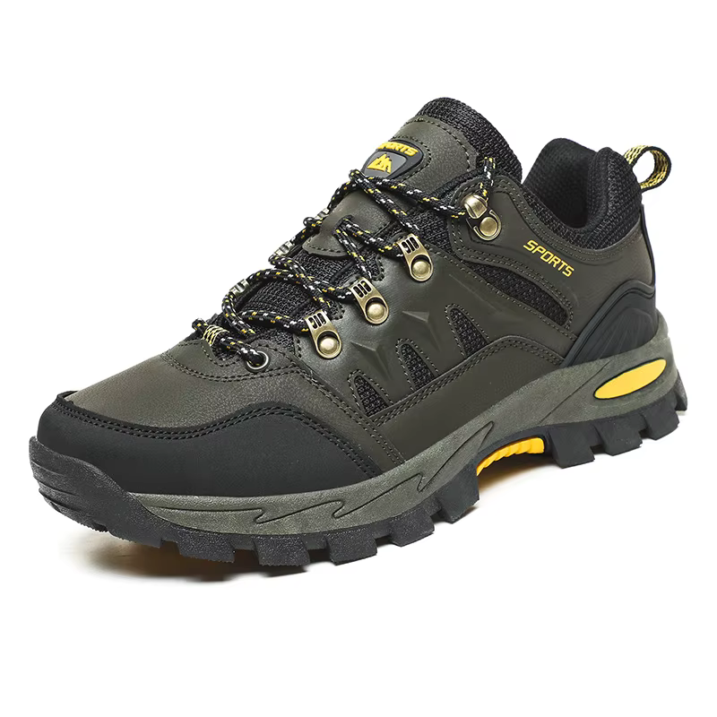 HIKEUP-Chaussures de randonnée en plein air pour hommes et femmes, baskets en cuir, modèles de coupl
