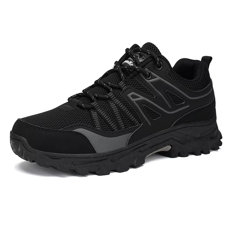 Chaussures de randonnée en plein air pour hommes, antidérapantes, résistantes à l'usure, à lacets, c