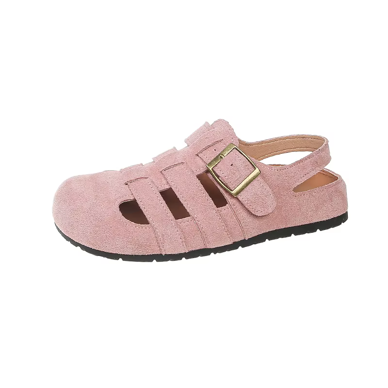 Sandales romaines creuses pour femmes, respirantes, confortables, bout fermé, Style féerique rétro p