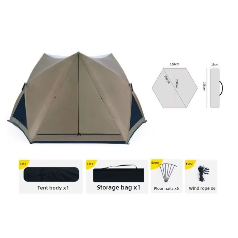 Tente de Camping pliante Portable, parc de plage de sable, résistante à la lumière, ouverture rapide