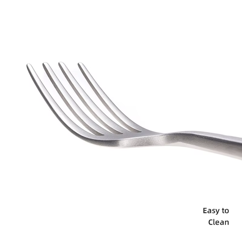 Ensemble de Couverts de Voyage en Titane, Portable, Cuillère, Fourchette, Couteau, Steak, Couverts O