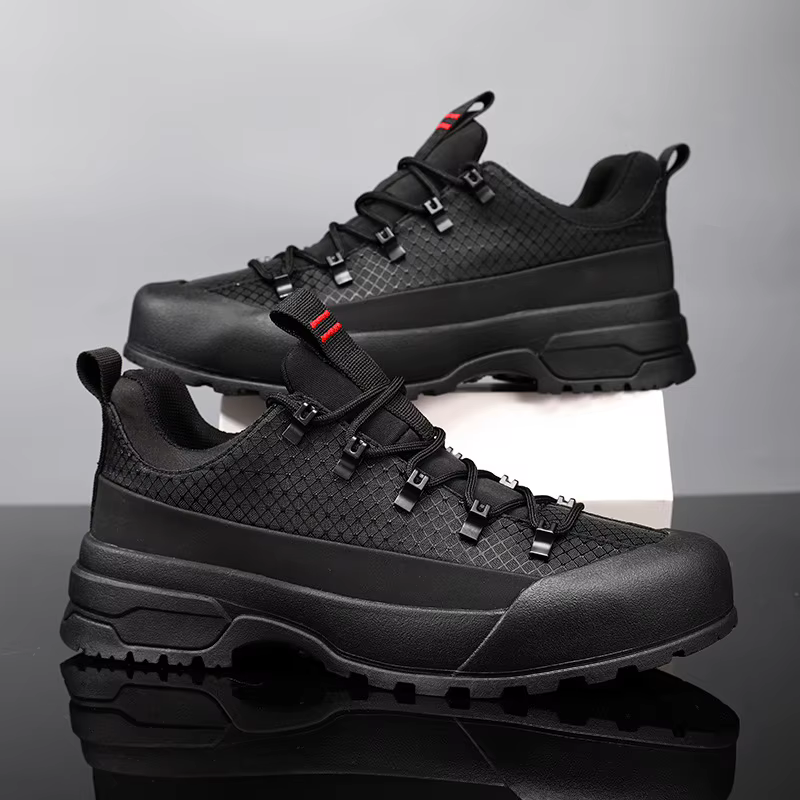 Chaussures de randonnée basses pour hommes, confortables, imperméables, pour sports de plein air et 