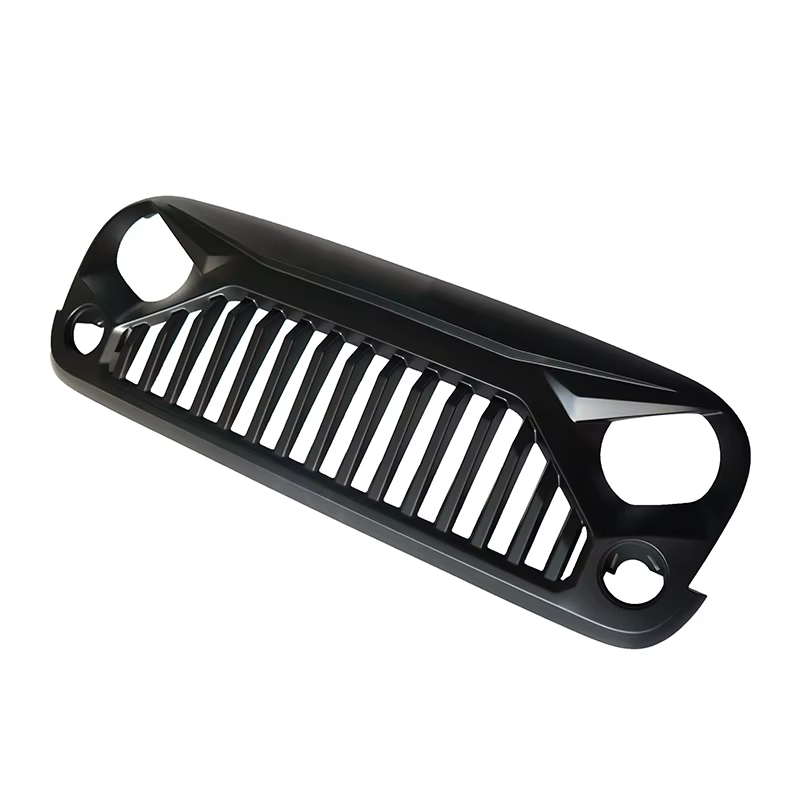Accessoires extérieurs 4x4, calandre avant noire en ABS pour Jeep Wrangler JK 2007-2018