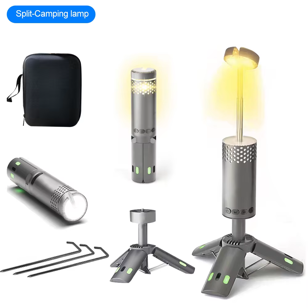 Lanterne de camping télescopique portable pliable magnétique, lampe de camping 10000mAh, lampe torch