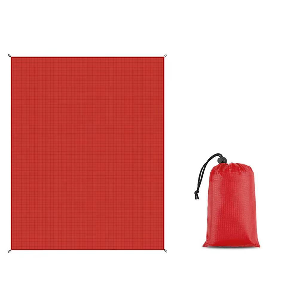 Bâche de sol imperméable ultralégère avec sac, 100x150cm, pour tente, pique-nique, plage, camping, r