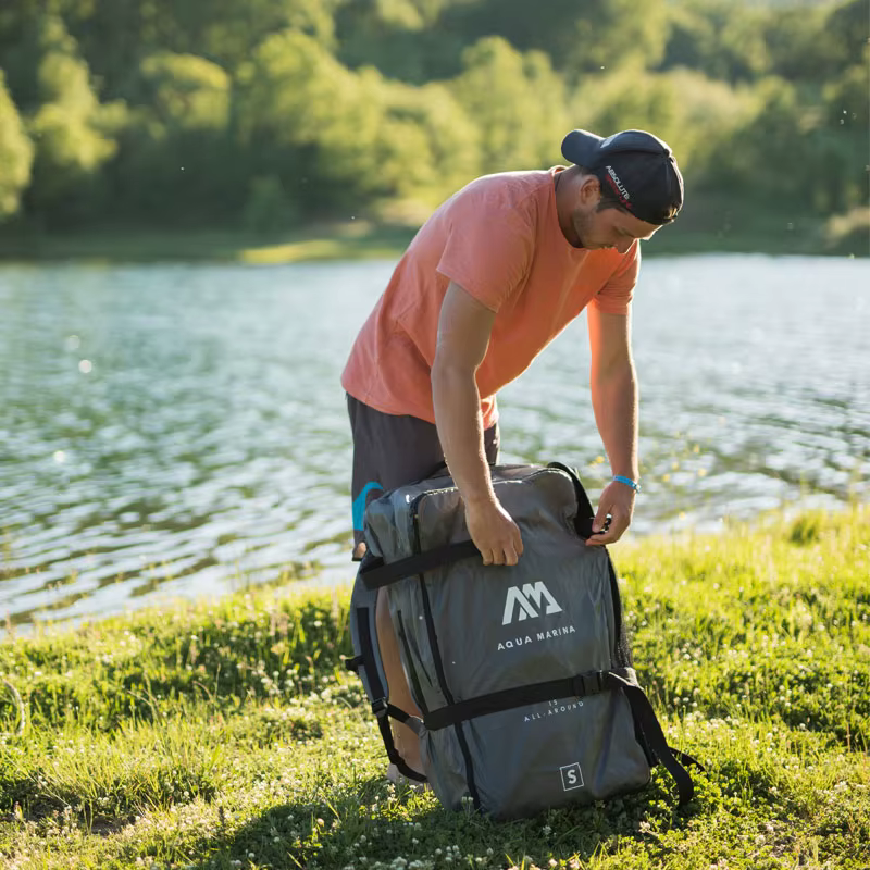 Sac à dos gonflable pour kayak, taille S M, fermeture éclair, sangle rembourrée, accessoire de planc