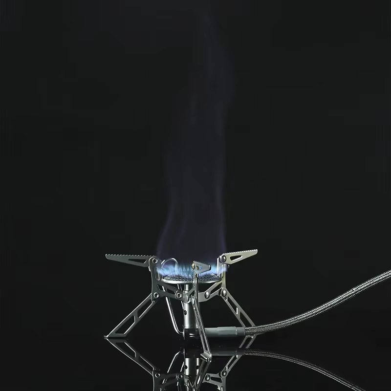 Cuisinière à gaz fendue haute puissance en érable de feu, four portable en acier inoxydable, équipem