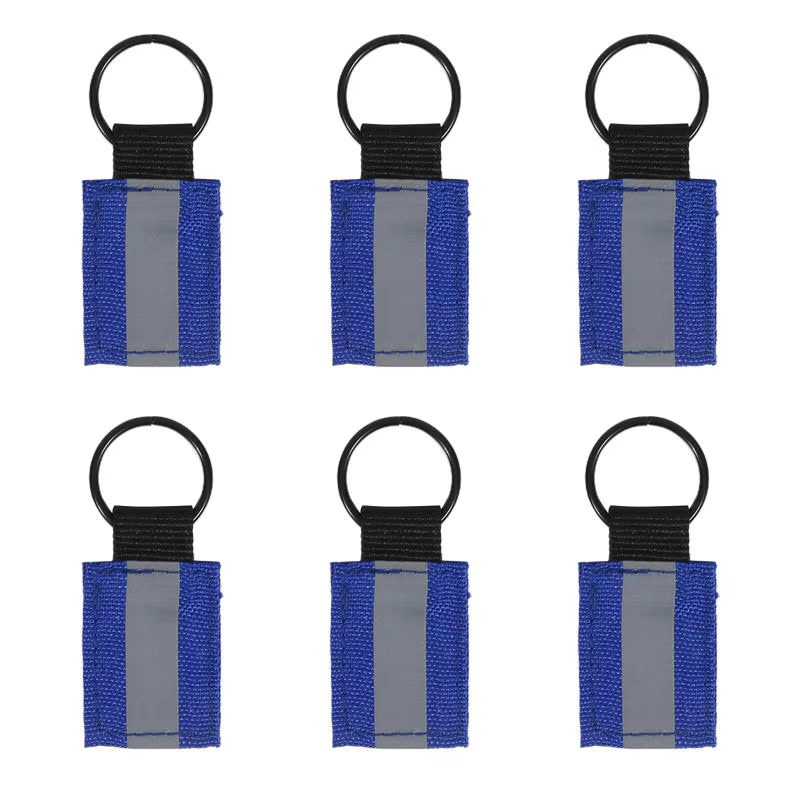 Étiquette de sac à dos réfléchissante 6 pièces pendentifs réflecteurs de sécurité pendentifs de sac
