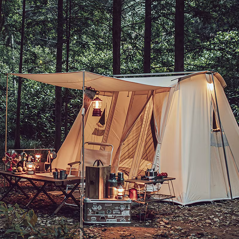Tente de Camping extérieure professionnelle, tente de plage pliante Portable exquise avec ressort po
