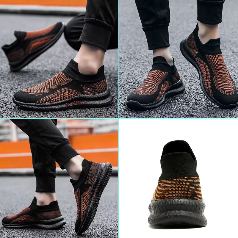 Chaussures de marche respirantes pour hommes, mocassins légers et doux et flexibles, chaussures déco