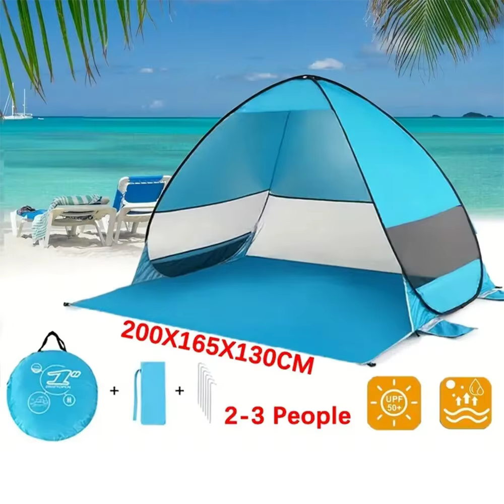 Installation rapide. Tente de plage pop-up. Auvent portable. Tente de camping et de pêche en plein a