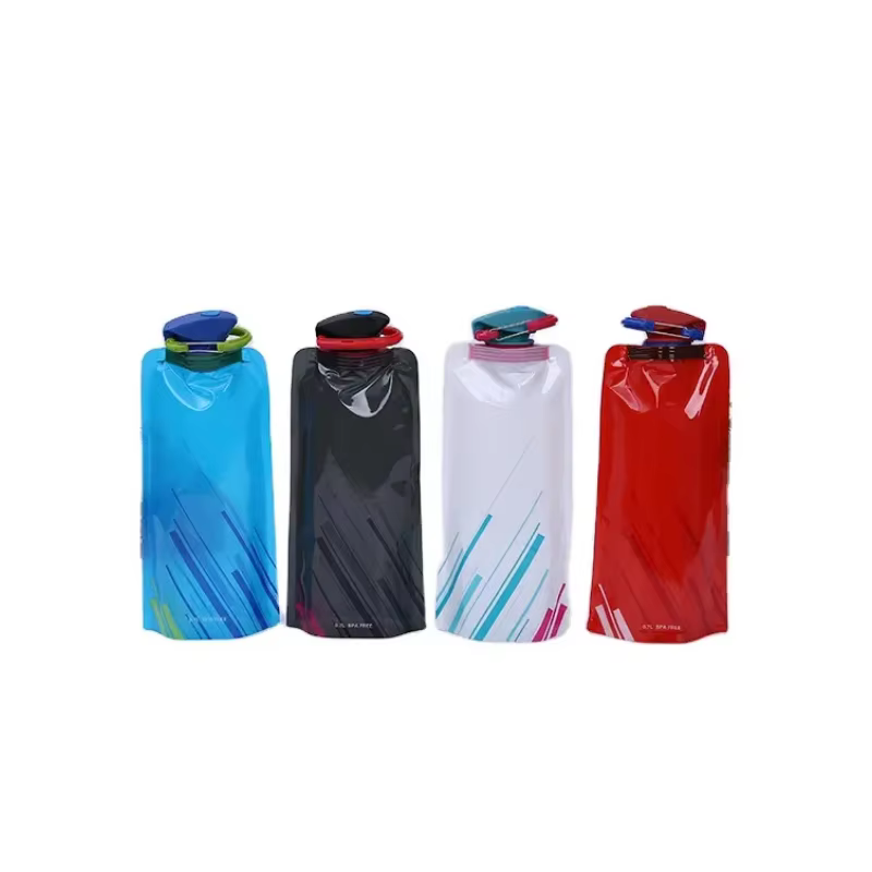 Sac d'eau pliable ultraléger Portable 700ml, pochette pour bouteille d'eau, fournitures de Sport de 