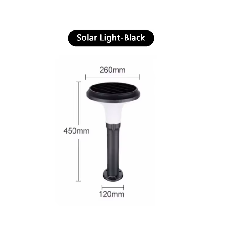 Lampes solaires extérieures de pelouse pour lampe de jardin Villa cour en aluminium paysage chemin p