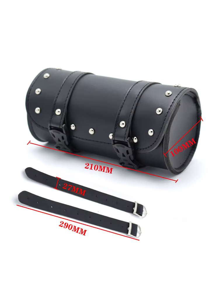 Sac de fourche universel pour moto, sacoche de selle en cuir, pochette de rangement étanche pour out