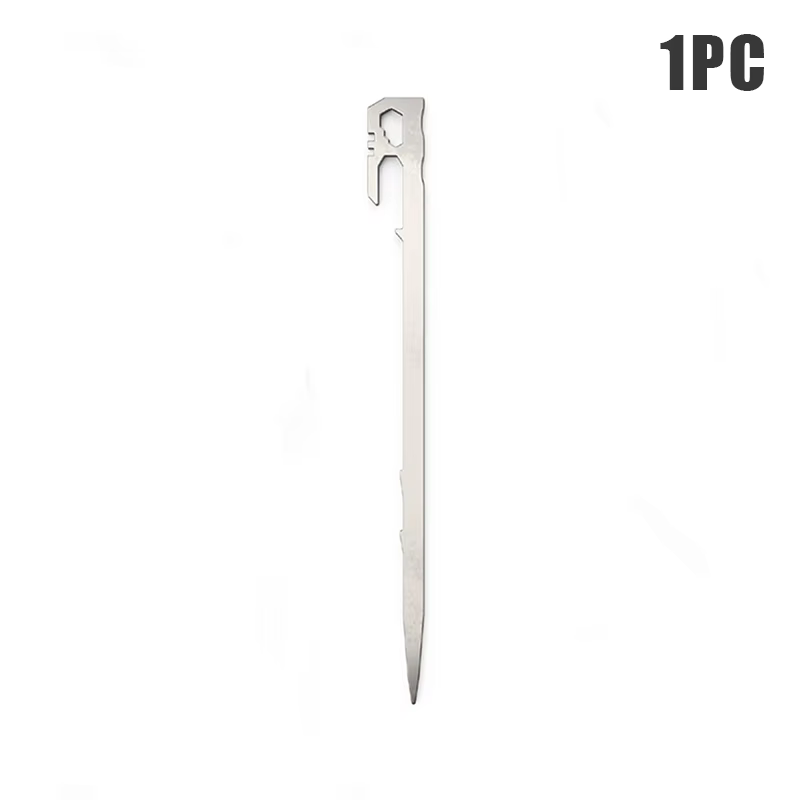 Piquets de tente de camping en acier inoxydable, clous de sol de jardin, hamac AwO2, accessoires de