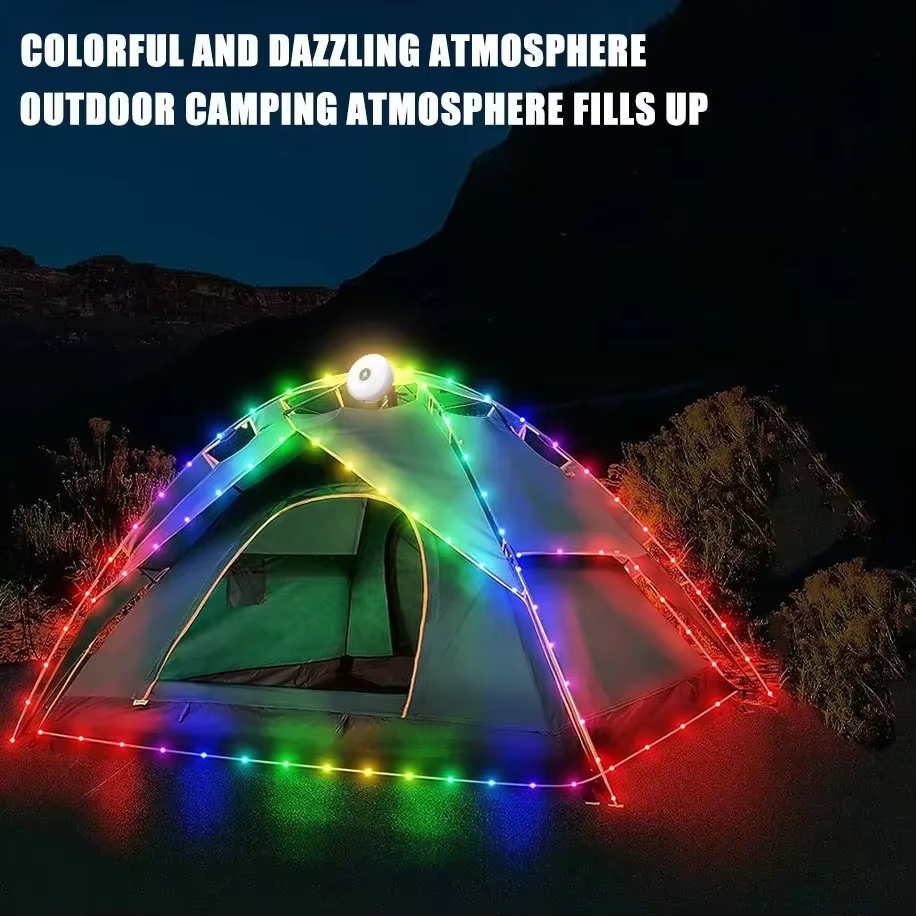 Lumières solaires lumière de Camping en plein air 10 mètres chaîne lumière extérieure tente lumière