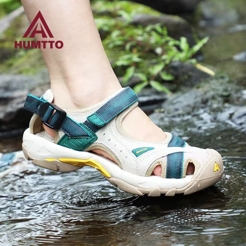 HUMTTO Été Randonnée Chaussures Sandales D'extérieur pour Femmes Respirant Eau Plage Femmes Sandales