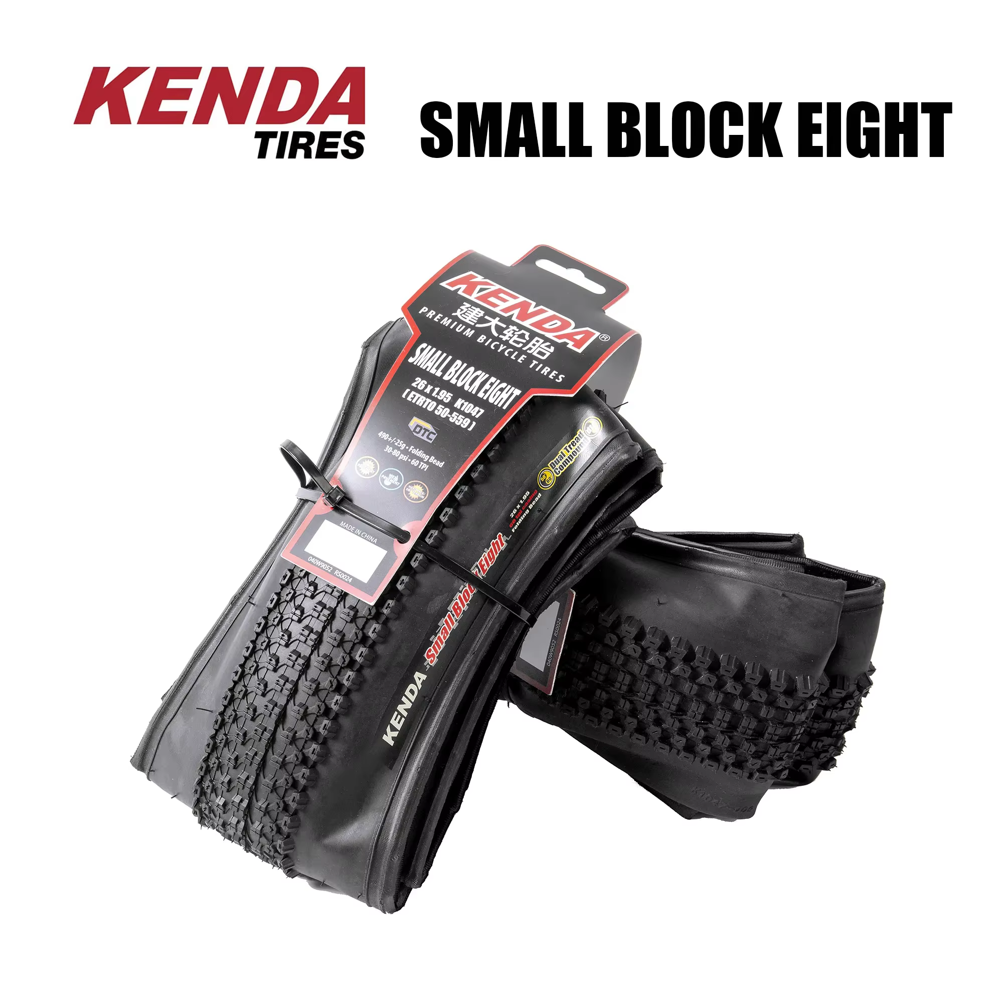 KENDA Original petit bloc huit pneu pliable pour vélo | 26 27.5 29 1.95 2.1 | Tiye VTT | Vélo de m