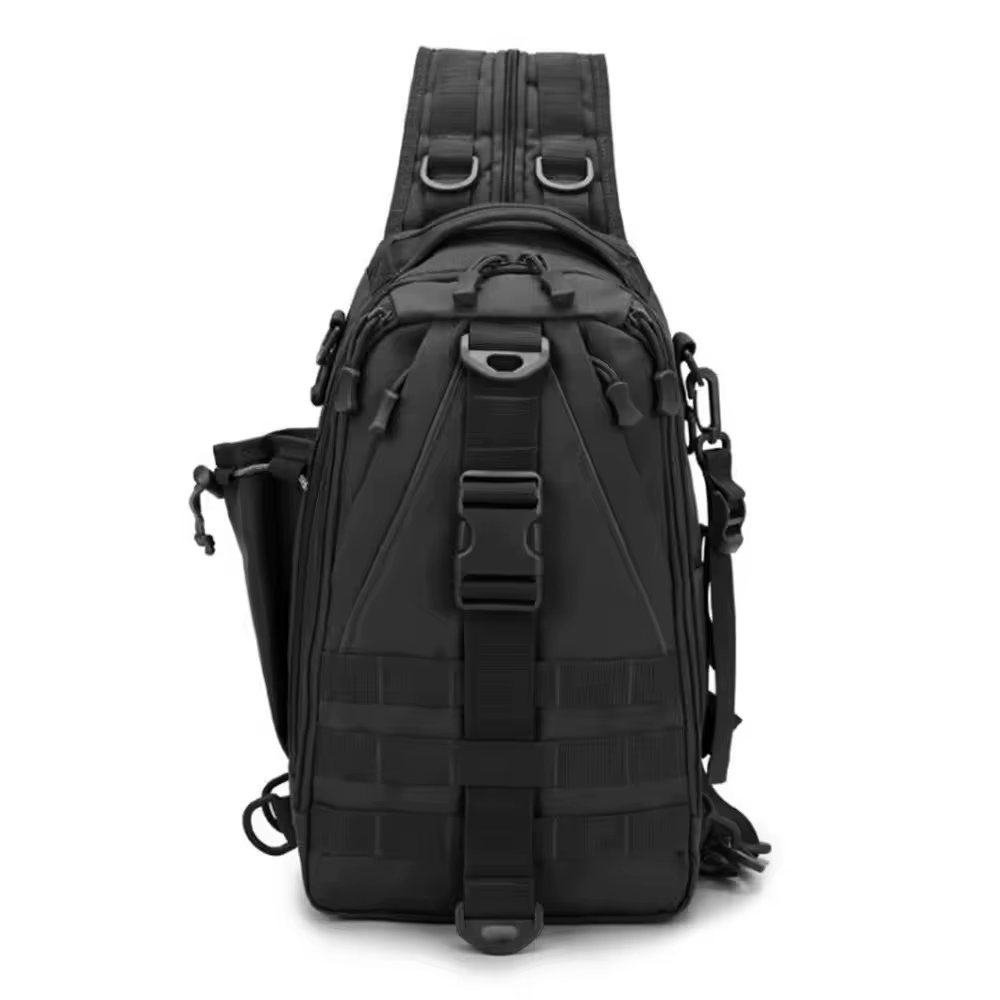 Sac de pêche tactique à bandoulière, sac à dos étanche pour leurres, sac banane pour pêcheurs, range