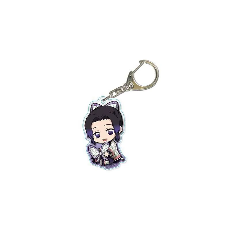 Nouveau porte-clés Kawaii Demon Slayer, accessoire de dessin animé, pendentif acrylique Tanjiro Kama