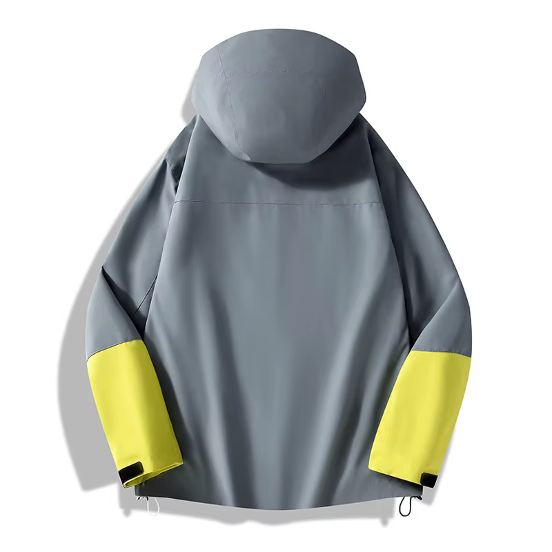JNLN unisexe imperméable Softshell veste randonnée Camping escalade Trekking coupe-vent à capuche dé