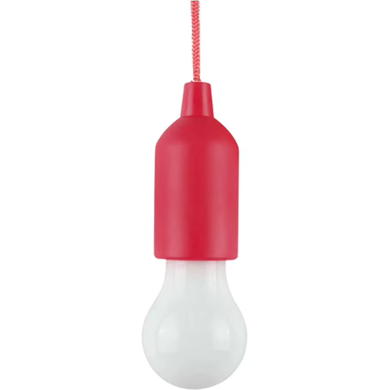 Ampoule LED à cordon de traction, à piles, Portable, suspendue, lanterne pour Camping, jardin, fête,