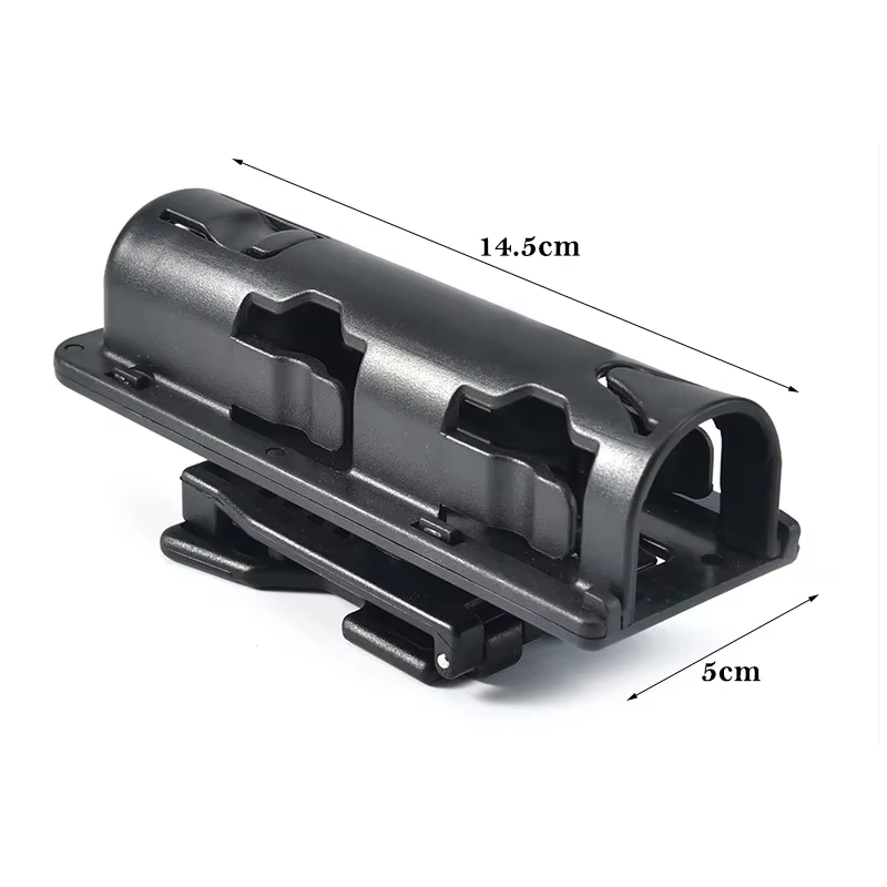 Support de Bâton Rotatif Résistant à 360 °, en Plastique Noir, Étui Télescopique, Kit de Défense Sûr
