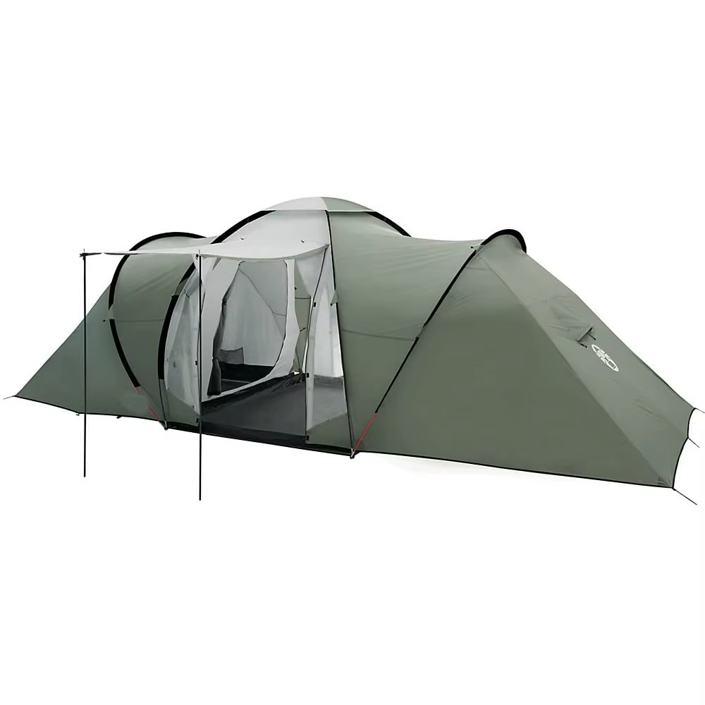 Utilisation de camping de tente extérieure verte pour 4 personnes d'espace grand