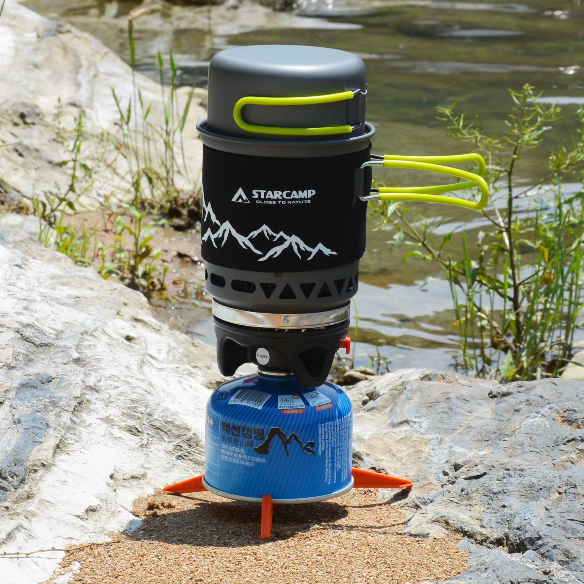 STARCAMP-Cuisinière à gaz pour camping en plein air, système de cuisson, cuisinière à jet à ébulliti
