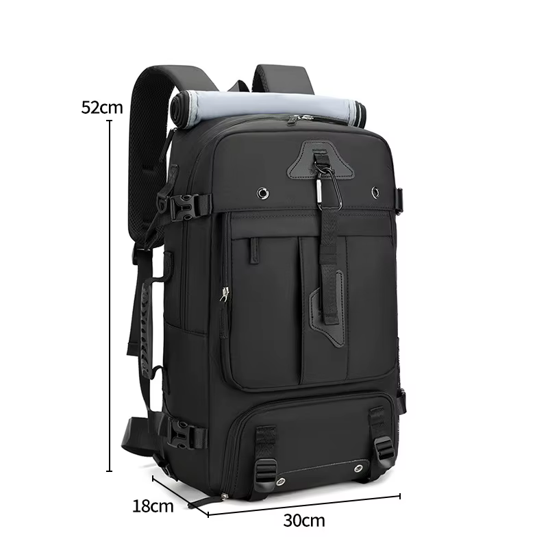 Sac à dos grande capacité 60L pour homme, extensible, pour voyage en extérieur, avec compartiment à
