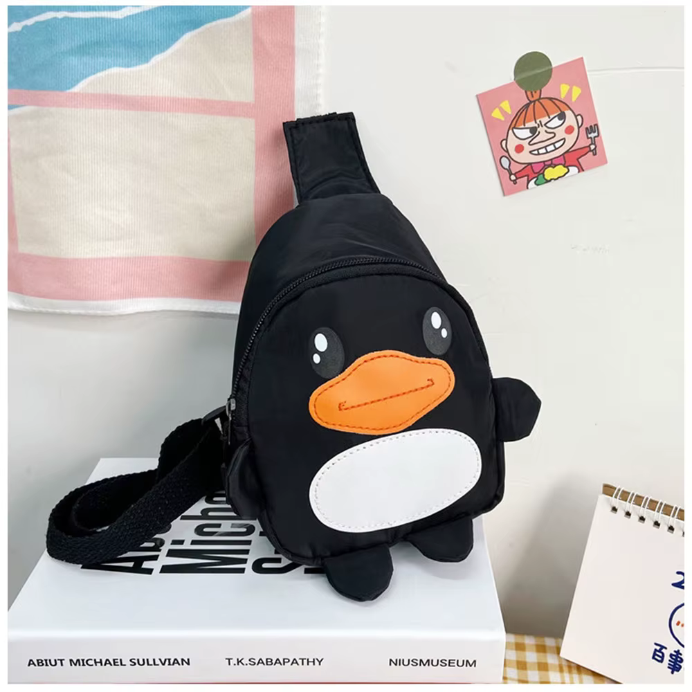 Sac à Bandoulière en Forme de Canard de Dessin Animé, Broderie Personnalisée, Cadeau Fait à la Main,