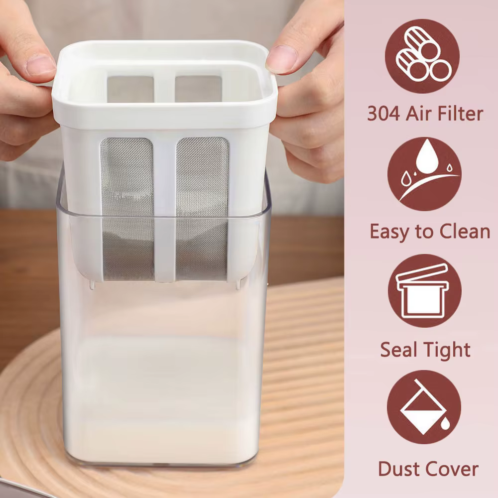 Passoire à yaourt 1100 ml multi yaourtière crépine avec sac à mailles fines et couvercle pour yaourt