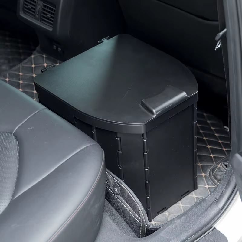 Toilettes portables pliantes avec couvercle, pour adultes et enfants, pour voiture, plage, randonnée